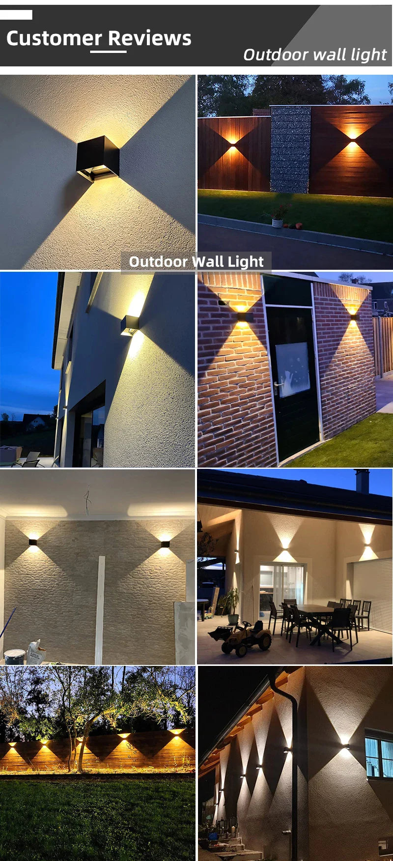 Modern Waterproof LED Wall Light – Indoor & Outdoor Aluminum Cube Lamp (6W/12W)