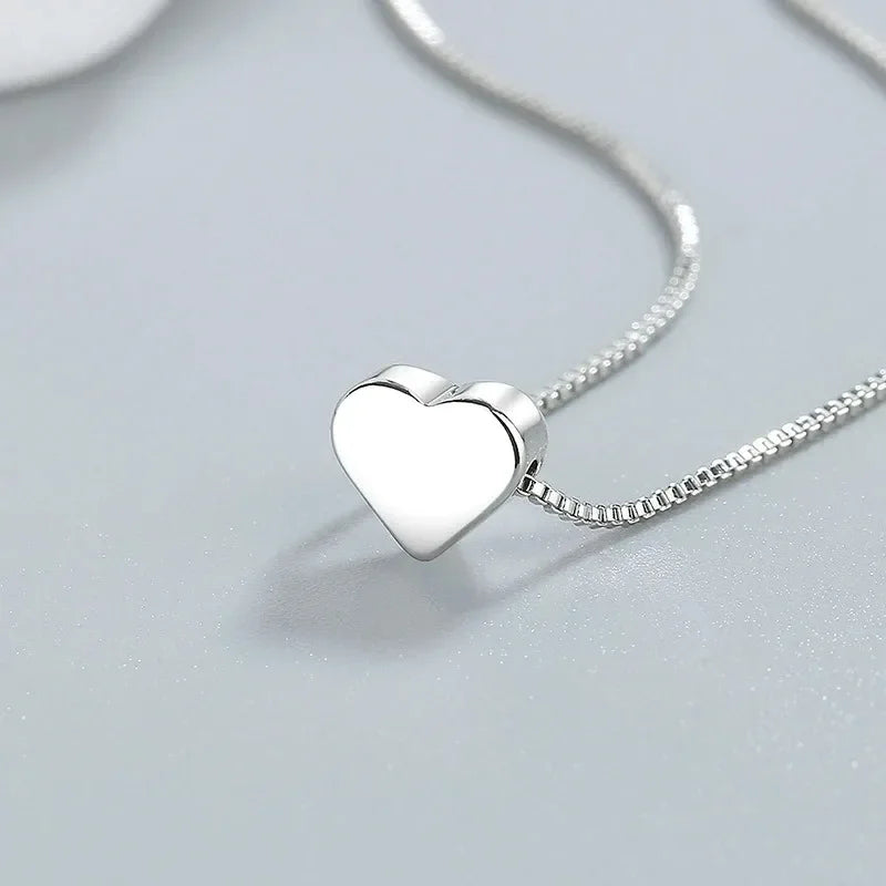 Couple Heart Lock & Key Puzzle Necklace Set – “I Love You” Matching Pendant Gift