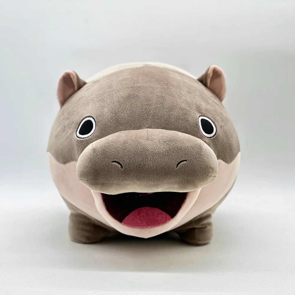 Moo Deng Hippo Plush Pillow – Soft Cute Stuffed Animal
