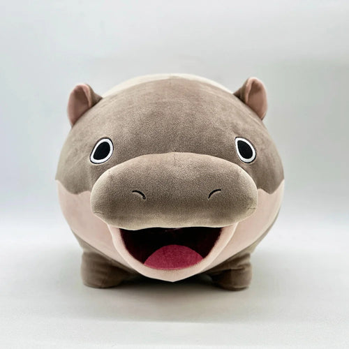 Moo Deng Hippo Plush Pillow – Soft Cute Stuffed Animal
