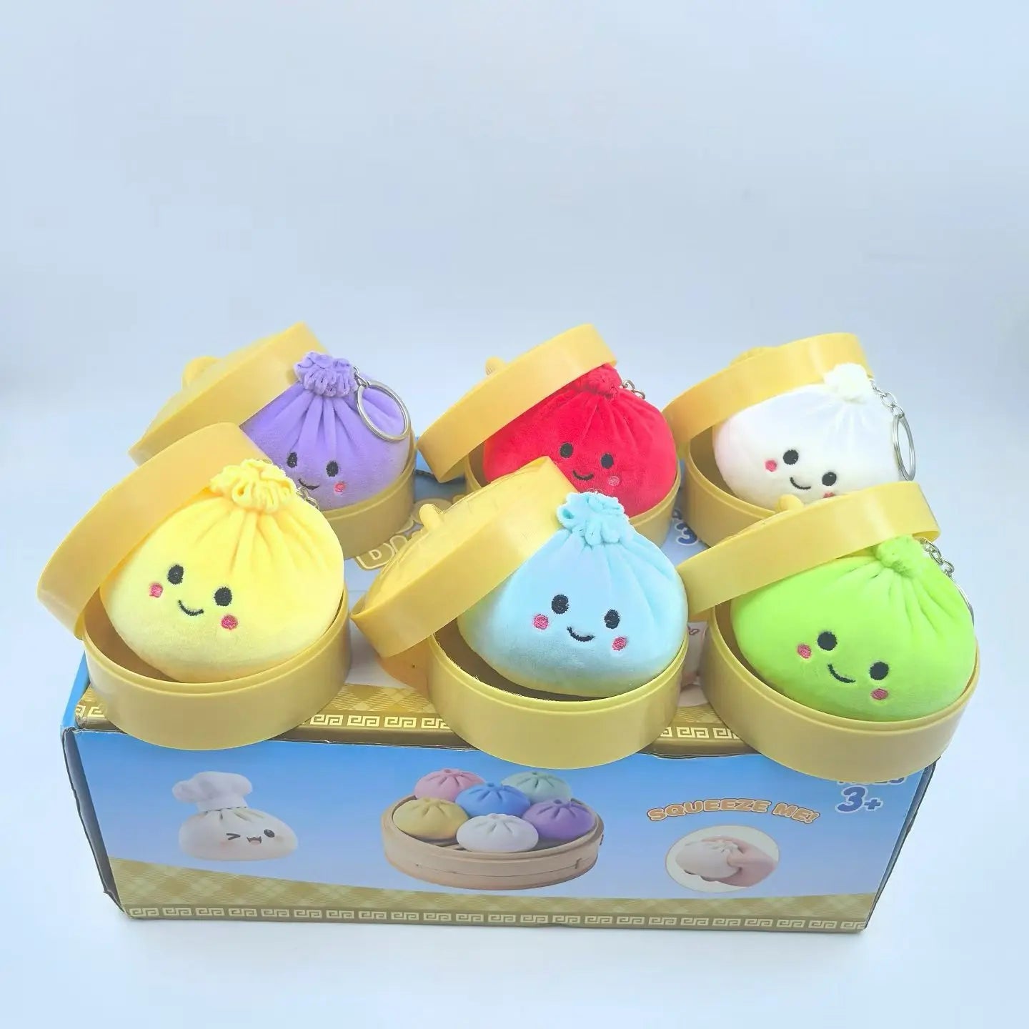 Steamed Dumpling Squishy Fidget Toy – Stress Relief Sensory Plush