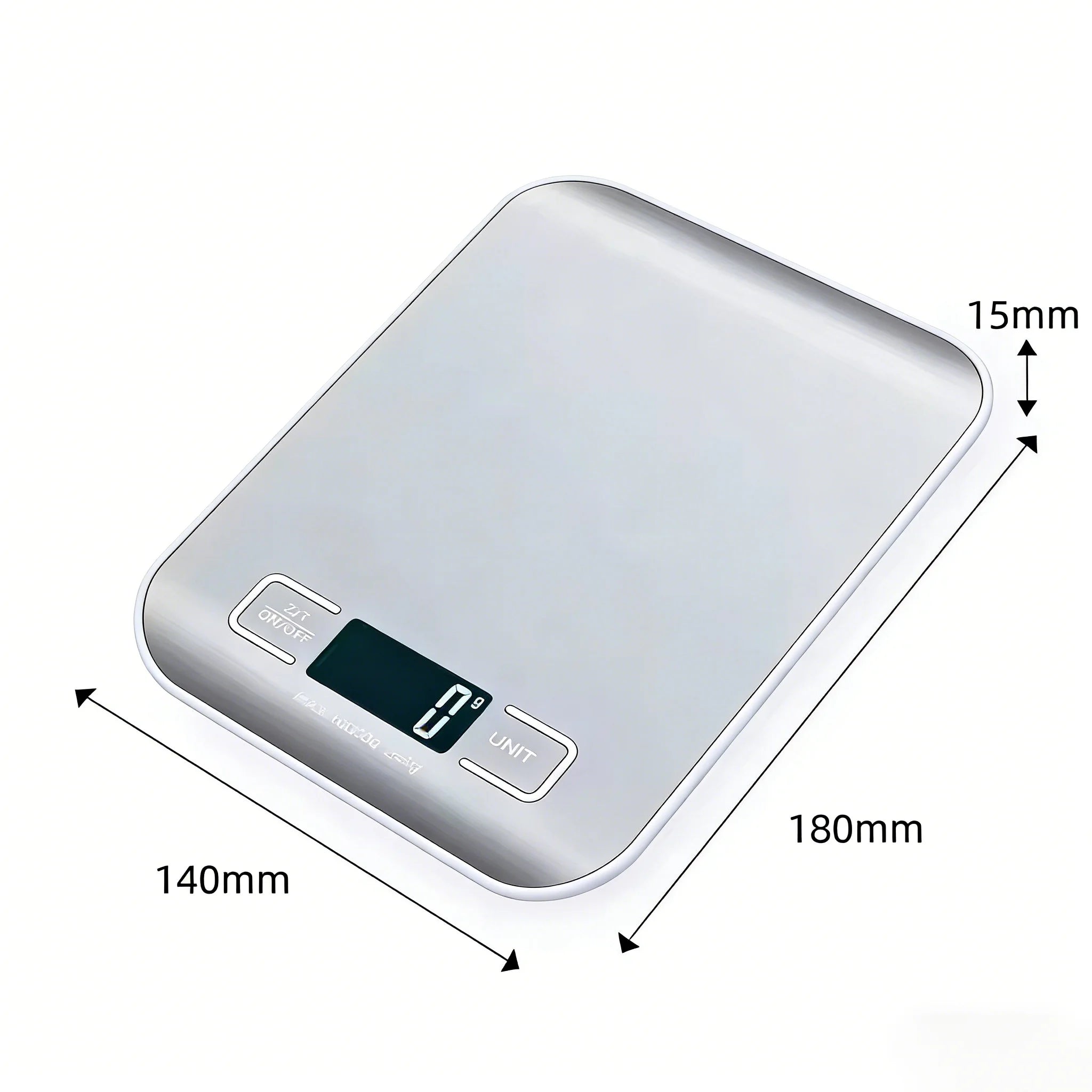 Nexa Digital Kitchen Scale – 10kg/5kg Stainless Steel Food Scale with LED Display