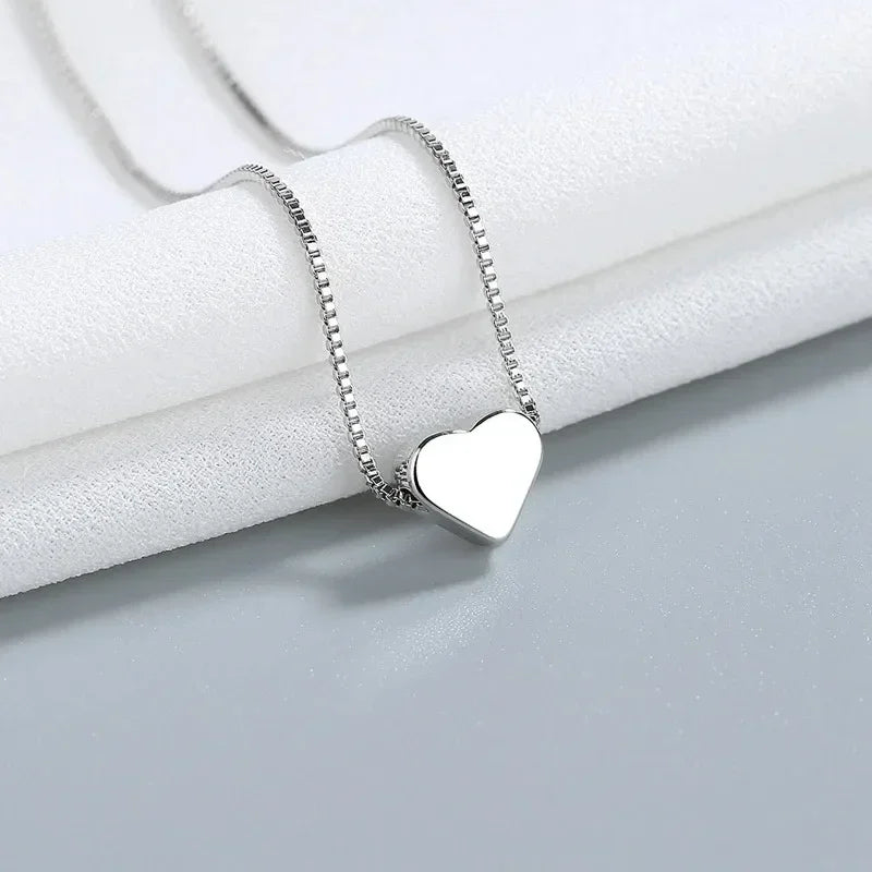 Couple Heart Lock & Key Puzzle Necklace Set – “I Love You” Matching Pendant Gift