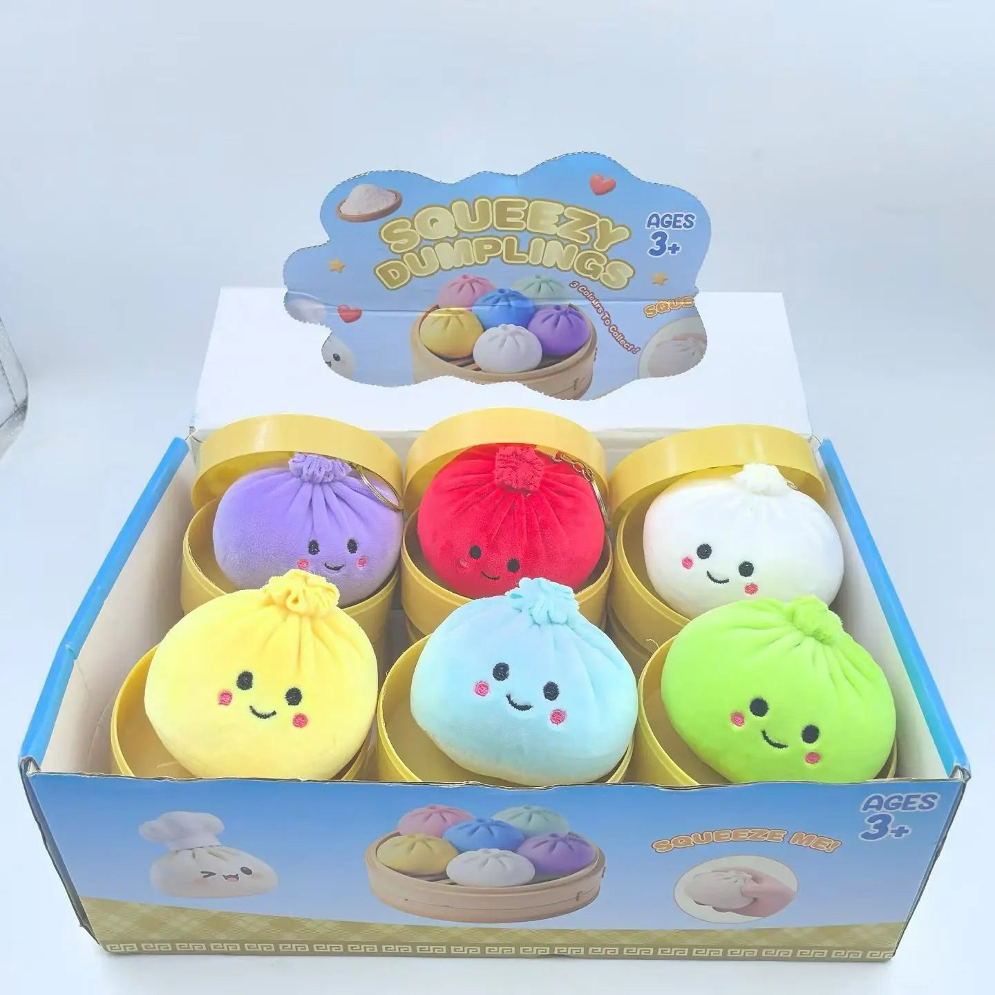 Steamed Dumpling Squishy Fidget Toy – Stress Relief Sensory Plush