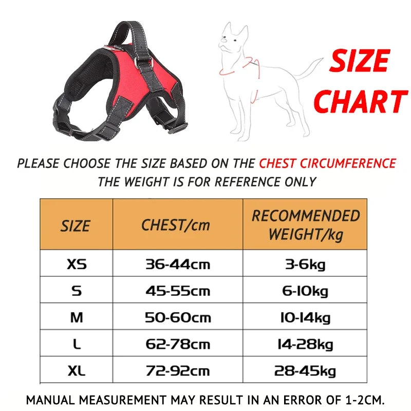 Nexa™ ComfortGrip No-Pull Dog Harness Set