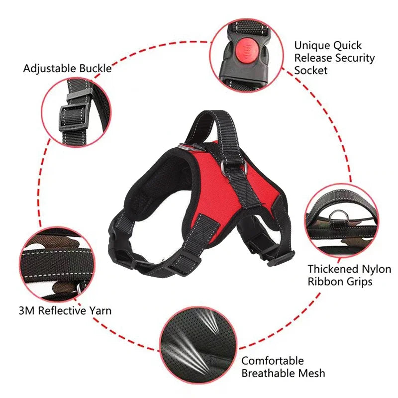 Nexa™ ComfortGrip No-Pull Dog Harness Set
