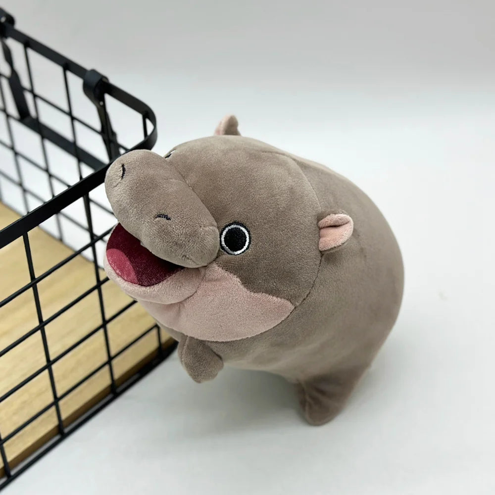 Moo Deng Hippo Plush Pillow – Soft Cute Stuffed Animal