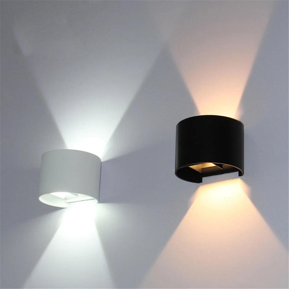Modern Waterproof LED Wall Light – Indoor & Outdoor Aluminum Cube Lamp (6W/12W)