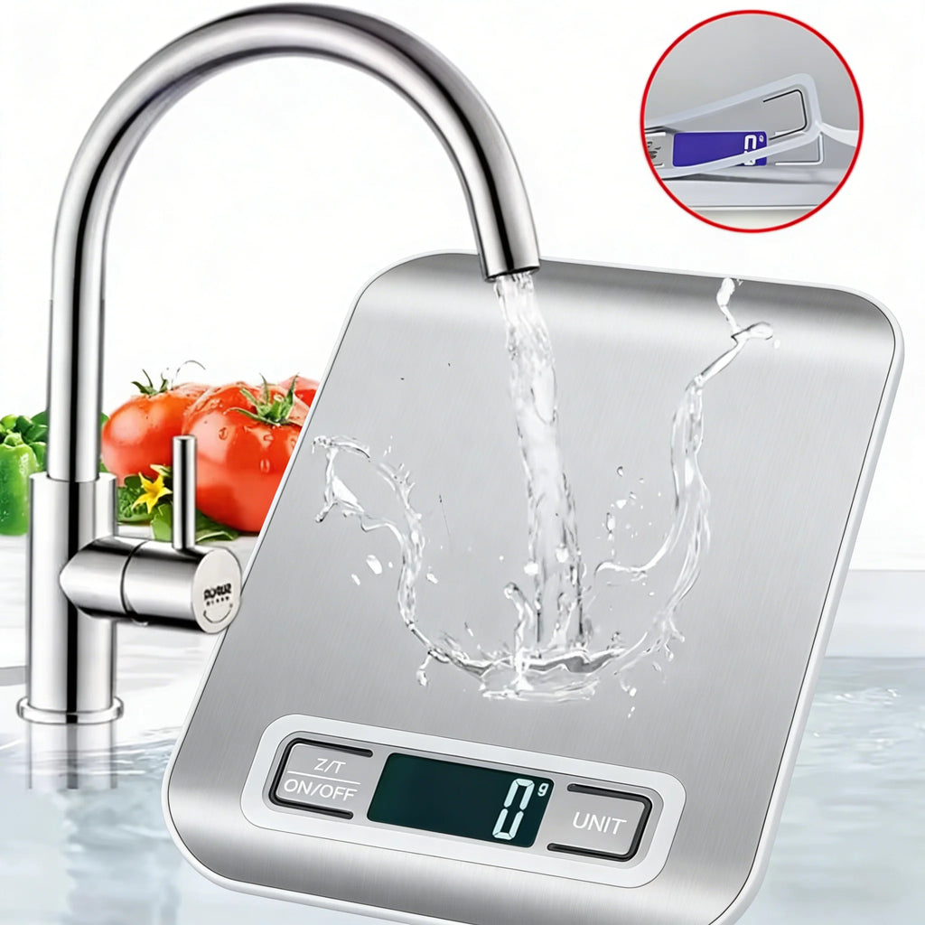 Nexa Digital Kitchen Scale – 10kg/5kg Stainless Steel Food Scale with LED Display