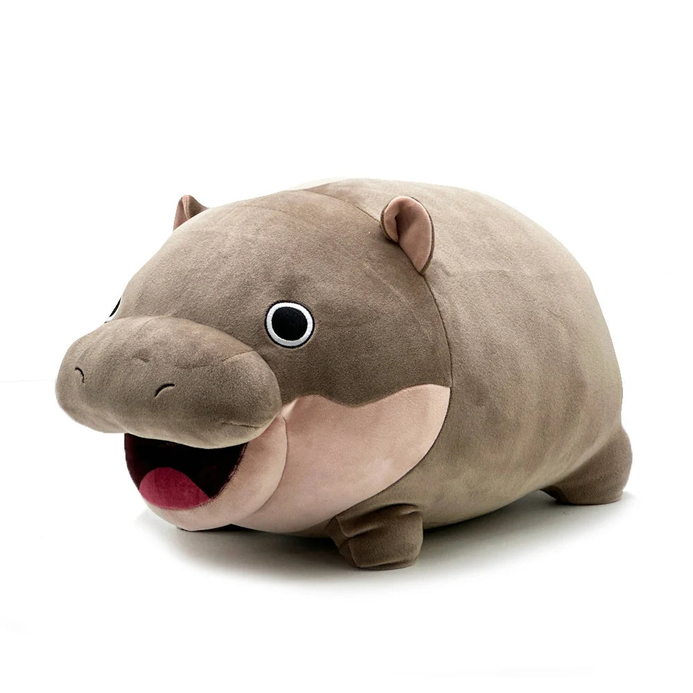 Moo Deng Hippo Plush Pillow – Soft Cute Stuffed Animal
