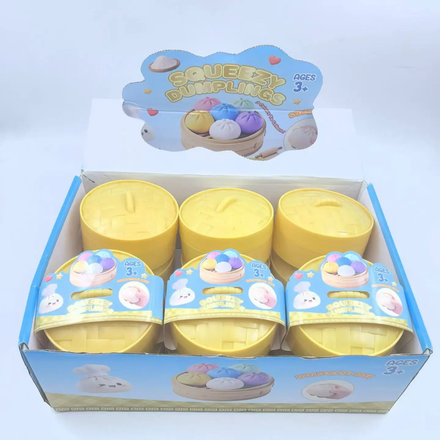 Steamed Dumpling Squishy Fidget Toy – Stress Relief Sensory Plush