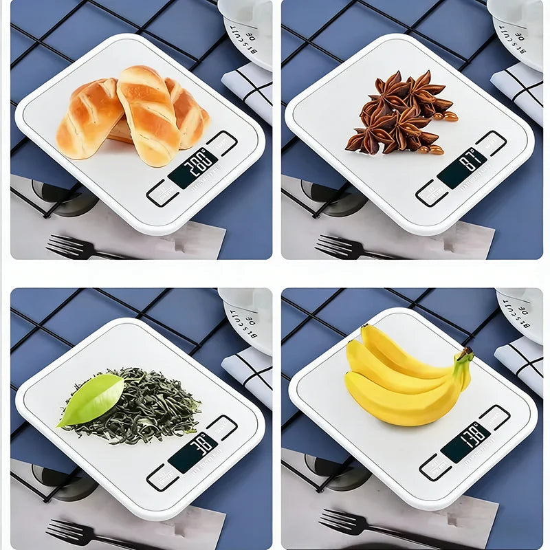 Nexa Digital Kitchen Scale – 10kg/5kg Stainless Steel Food Scale with LED Display